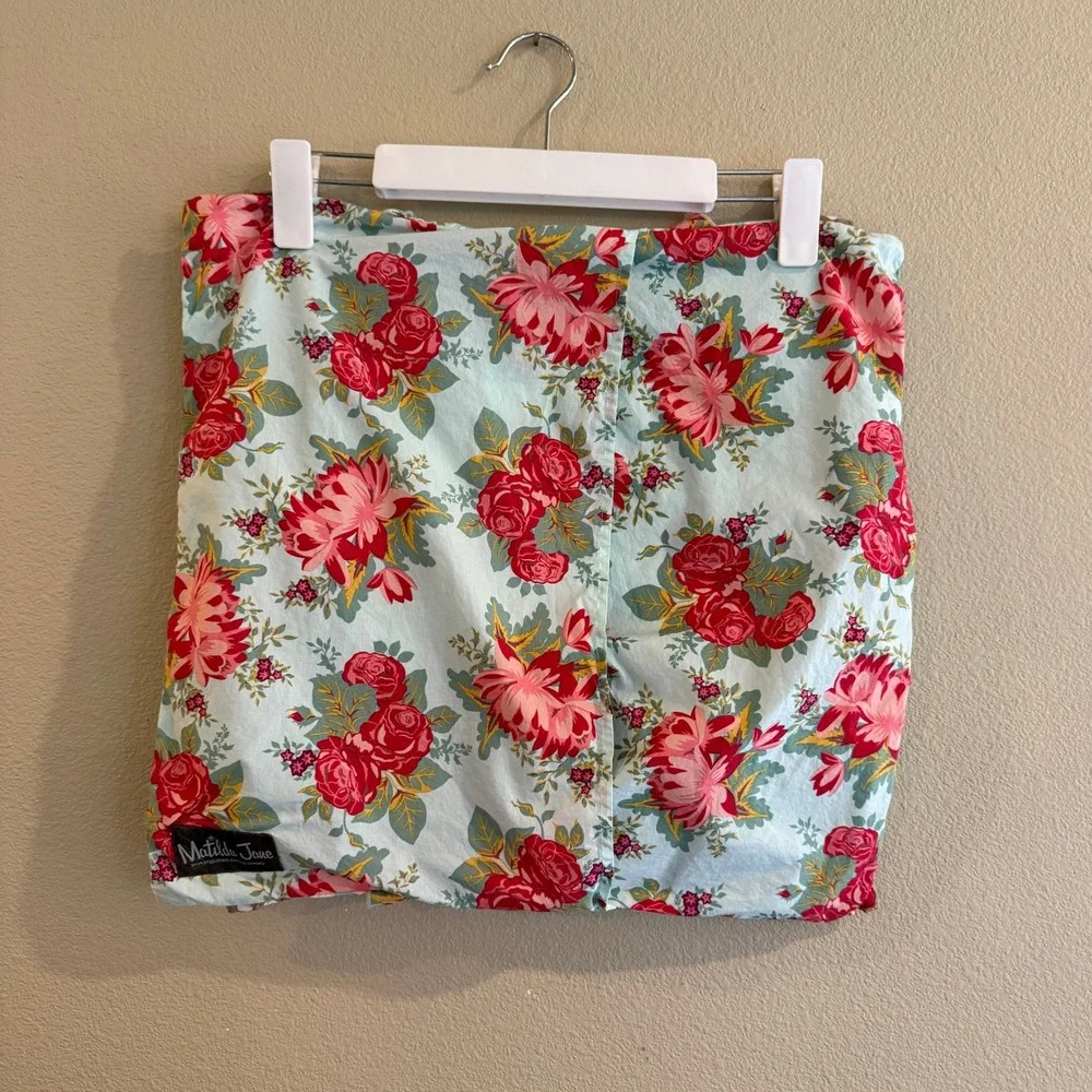 Matilda Jane Ruffled Pillow Sham Case 20 x 17 Floral Floral Polka Dot Patchwork